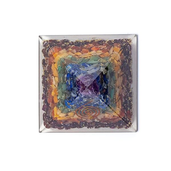 Pyramide Orgonite 7 chakras 7,5cm – Image 4