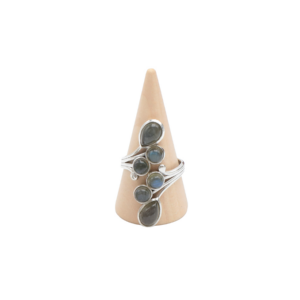 Bague Labradorite Argent 925 réglable - Modèle 01