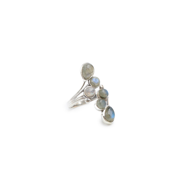 Bague Labradorite Argent 925 réglable - Modèle 01 – Image 3