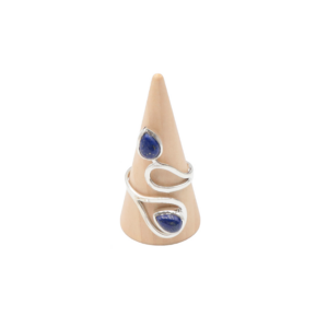 Bague Lapis Lazuli Argent 925 Réglable - Modèle 05