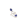 Bague Lapis Lazuli Argent 925 Réglable - Modèle 05 – Image 3