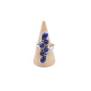 Bague Lapis Lazuli Argent 925 Réglable - Modèle 01