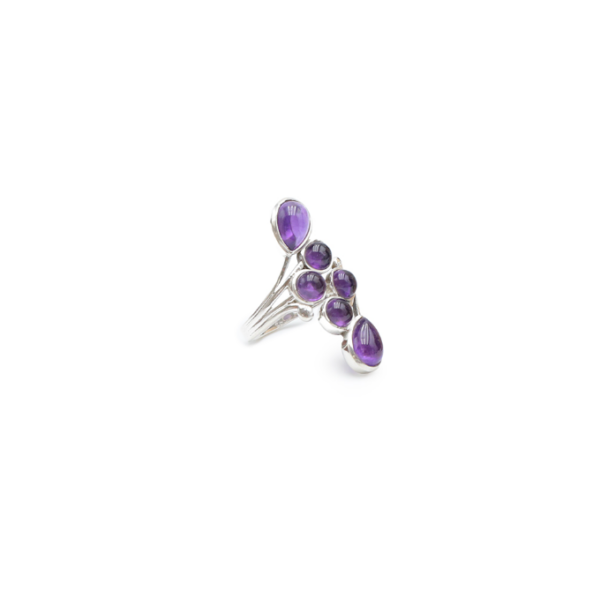 Bague Améthyste Argent 925 Réglable - Modèle 01 – Image 3