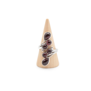 Bague Grenat Rhodolite Argent 925 Réglable - Moèle 01