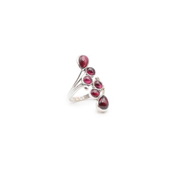 Bague Grenat Rhodolite Argent 925 Réglable - Moèle 01 – Image 3
