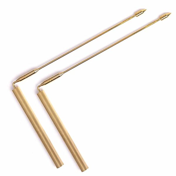 Baguette sourcier (paire) de voyage en Laiton 40cm – Image 3