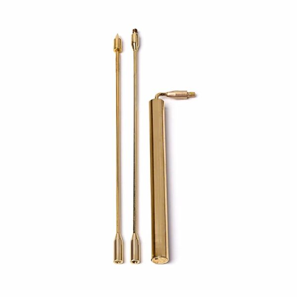 Baguette sourcier (paire) de voyage en Laiton 40cm – Image 4