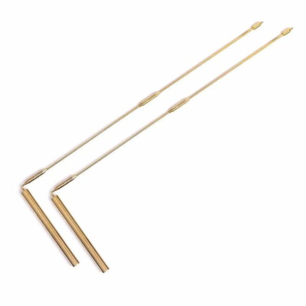 Baguette sourcier (paire) de voyage en Laiton 40cm