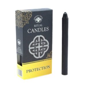 Bougies à rituel - Protection - noires
