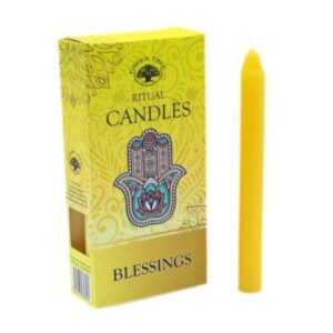 Bougies à rituel Blessings - Bénédiction - jaunes