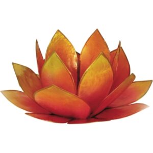 Photophore Lotus Rose et Jaune